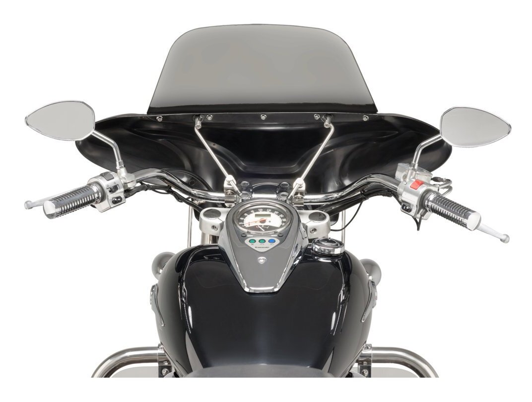 Fairings CustomAcces Batwing SML Fairing Kawasaki Vulcan 900 Classic / Custom Light Smoke [Previously Installed] - Image 2