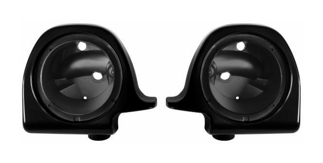 Fairings HogWorkz Vented Lower Fairing Speaker Pod Mounts For Harley Touring 1994-2013 Vivid Black [Previously Installed] - Image 3