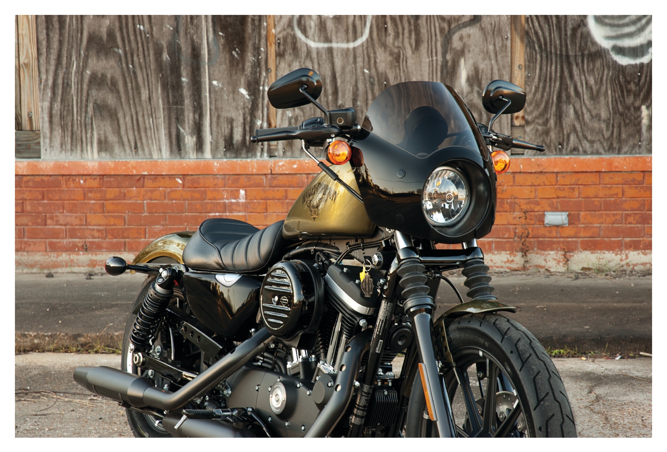 Fairings Memphis Shades Cafe Fairing For Harley Dyna / Sportster / Indian Scout 1986-2022 [Open Box]