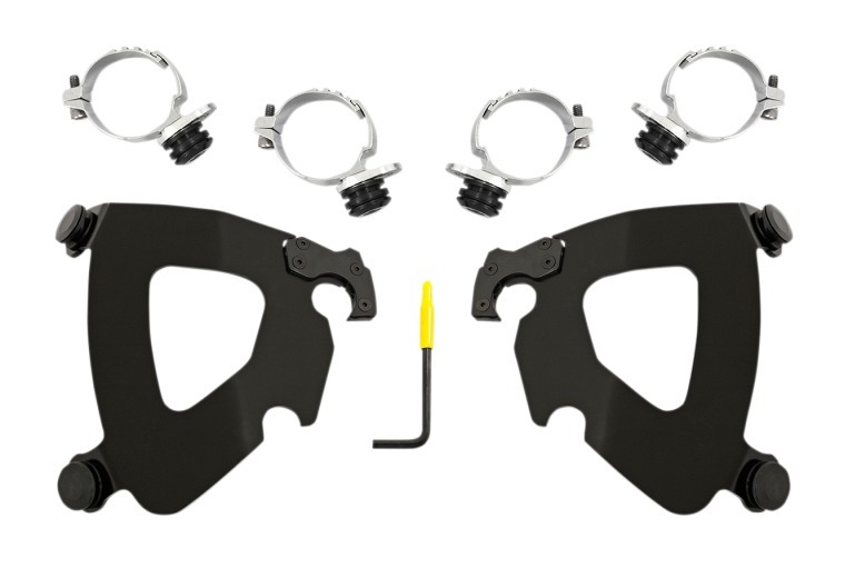 Fairings Memphis Shades Gauntlet Fairing Trigger-Lock Mount Kit For Harley Low Rider 2018-2020 Black [Previously Installed]