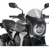 Fairings Puig Semi-Fairing Windscreen Honda CB1000R / CB650R Matte Black/Light Smoke [Open Box]
